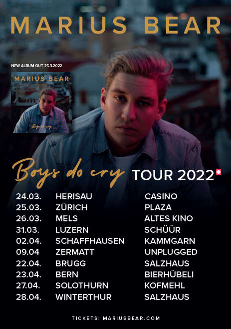 Boys Do Cry Tour SWISS DATES SPRING 2022